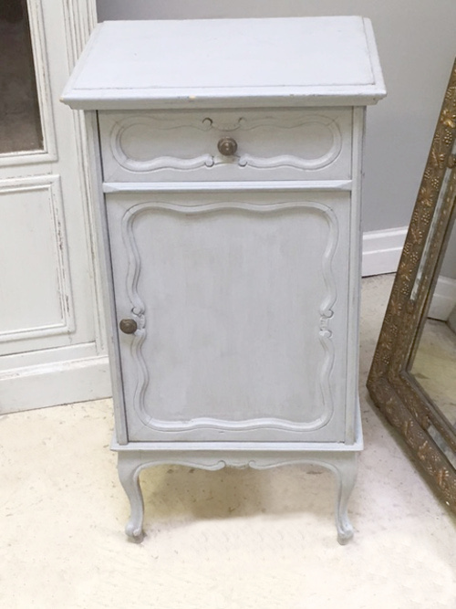 OLD FRENCH PAINTED CUPBOARD